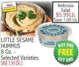 Ingles Markets Little Sesame Hummus offer