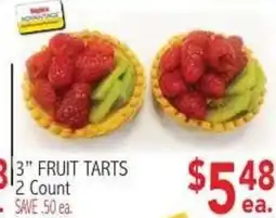 Ingles Markets 3" fruit tarts offer