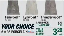 Menards Your Choice Fenwood Lynwood Thunderwood offer