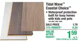 Menards Tidal Wave Coastal Choice offer
