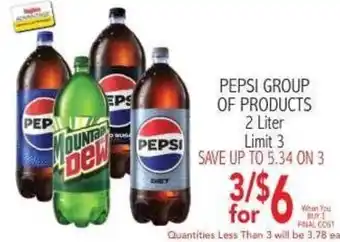 Ingles Markets Pepsi Group of Products offer