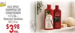 Ingles Markets Old Spice shampoo or conditioner offer