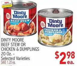 Ingles Markets Dinty Moore beef stew or chicken & dumplings offer