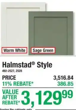 Menards Halmstad Style offer