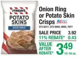 Menards The Fridays potato skins offer
