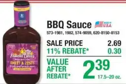 Menards Famous Dave's BBQ Sauce offer