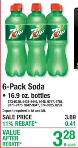 Menards 7up 6-Pack Soda offer