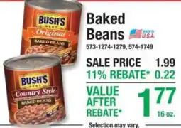 Menards Bush's baked beans offer