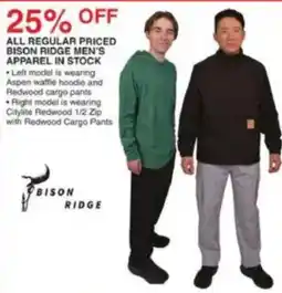 Dunham's Sports Bison Ridge Men's Apparel offer
