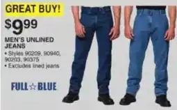 Dunham's Sports Full Blue Men's Unlined Jeans offer