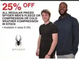 Dunham's Sports Spyder men's fleece or cold weather compression offer