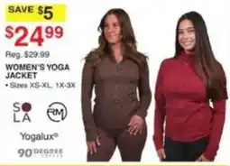 Dunham's Sports Yogalux women's yoga jacket offer