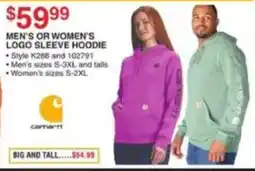Dunham's Sports Carhartt logo sleeve hoodie offer