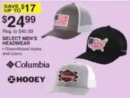 Dunham's Sports Columbia Hooey Select Men's Headwear offer