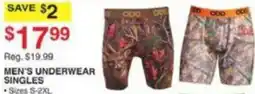 Dunham's Sports Men's Underwear Singles offer