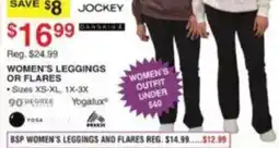 Dunham's Sports Jockey women's leggings or flares offer