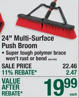 Menards 24" Multi-Surface Push Broom offer
