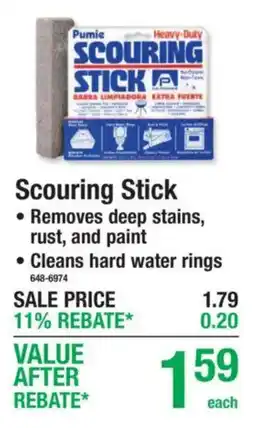 Menards Pumie scouring stick offer