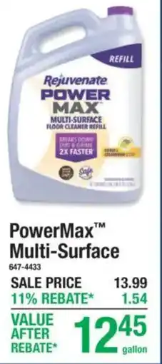 Menards Rejuvenate power max multi-surface offer