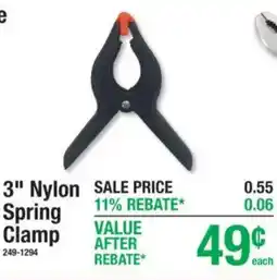 Menards 3" Nylon Spring Clamp offer