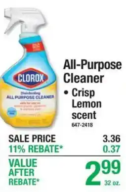 Menards Clorox all-purpose cleaner offer