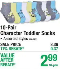 Menards Character Toddler Socks offer