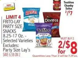 Ingles Markets Frito-Lay party size snacks offer