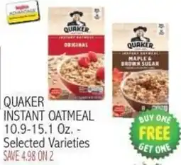Ingles Markets Quaker instant oatmeal offer