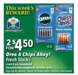 Ingles Markets Oreo & Chips Ahoy! Fresh Stacks offer
