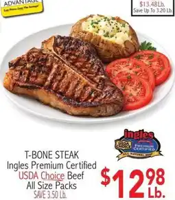 Ingles Markets Ingles Premium Certified T-Bone Steak offer