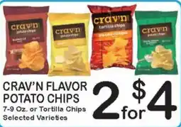 Foodland Crav'n flavor potato chips offer