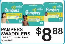Foodland Pampers Swaddlers offer