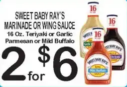 Foodland Sweet Baby Ray's marinade or wing sauce offer