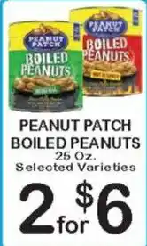 Foodland Peanut Patch boiled peanuts offer