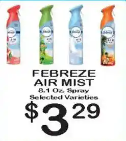 Foodland Febreze air mist offer