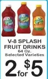 Foodland V-8 Splash Fruit Drinks offer