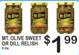 Foodland Mt Olive sweet or dill relish offer