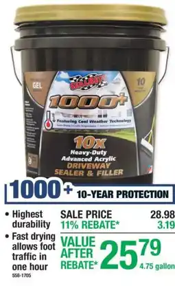 Menards Sealbest 1000+ driveway sealer & filler offer