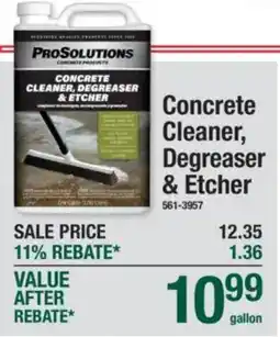 Menards ProSolutions concrete cleaner, degreaser & etcher offer