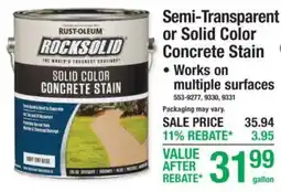 Menards Rust-Oleum Rocksolid solid color concrete stain offer