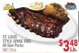 Ingles Markets Indigo Advantage St. Louis Style Spare Ribs offer