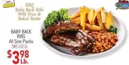 Ingles Markets Indio baby back ribs offer