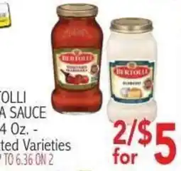 Ingles Markets Bertolli pasta sauce offer
