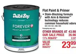 Menards Dutch Boy forever paint & primer offer