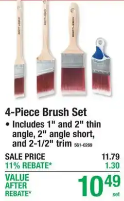 Menards Bristleco 4-Piece Brush Set offer