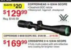 Dunham's Sports Copperhead 4-12x44 Scope offer