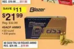 Dunham's Sports Blazer 45 ACP Ammo offer