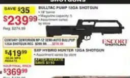 Dunham's Sports Bulltac Pump 12ga Shotgun offer