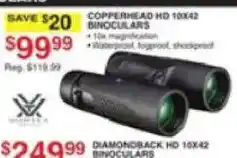 Dunham's Sports Copperhead hd 10x42 binoculars offer