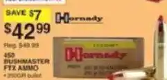 Dunham's Sports Hornady 450 Bushmaster FTX Ammo offer